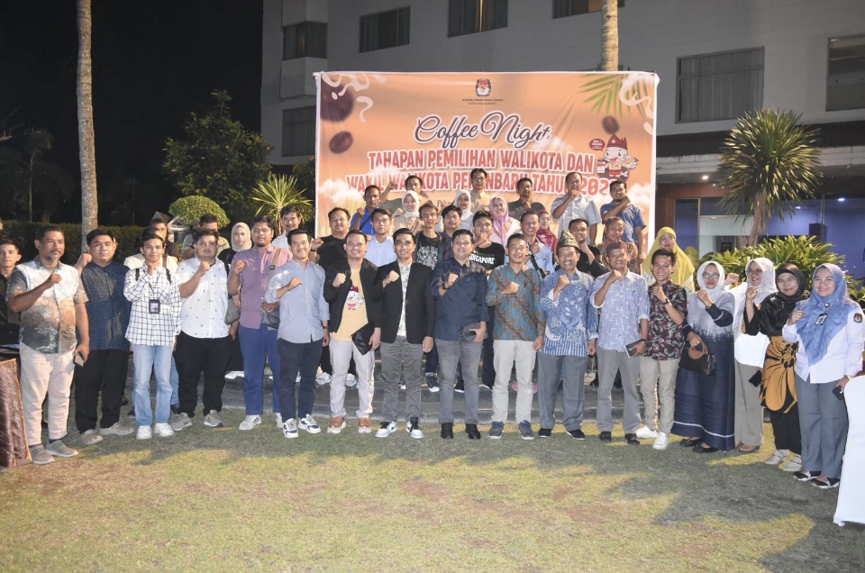 Gelar Coffee Night, KPU Pekanbaru Paparkan Tahapan Pelaksanaan Pilwako
