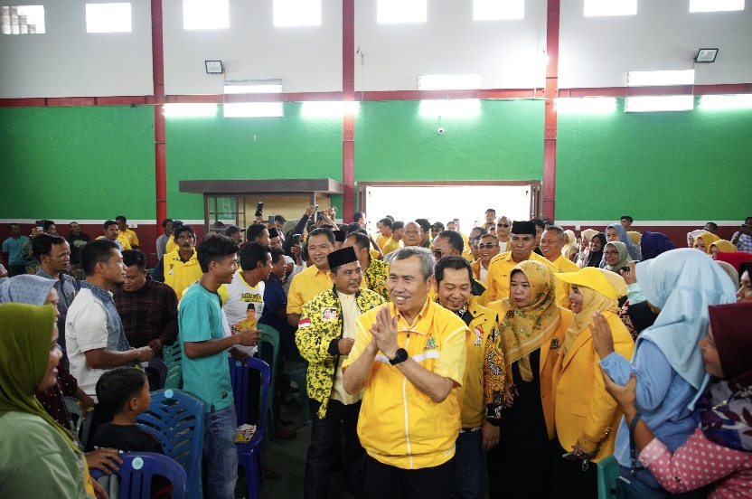 Kader Golkar dan Relawan Bertekad Menangkan Pilgubri dan Pilkada Pelalawan