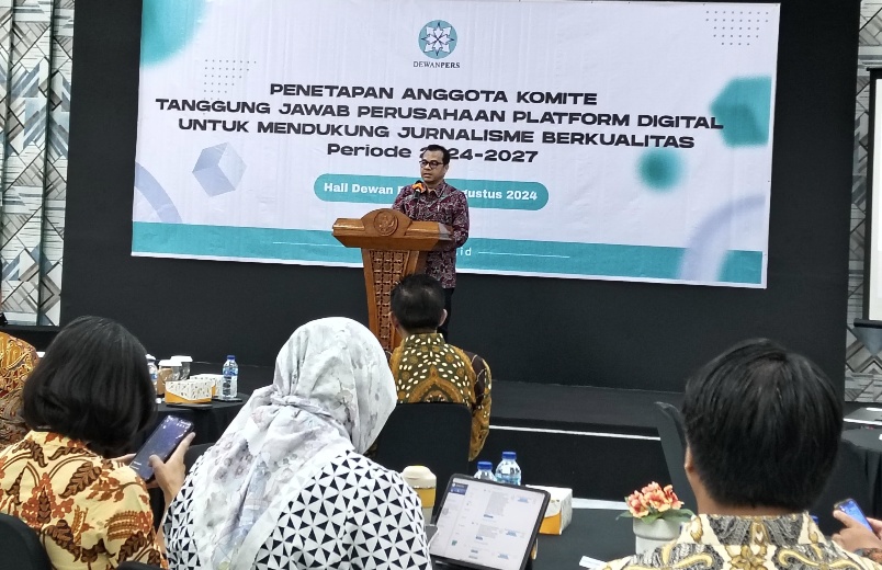Komite Tanggung Jawab Perusahaan Platform Digital 2024-2027 Dikukuhkan, Hendry Ch Bangun Apresiasi Kualitas Jurnalisme