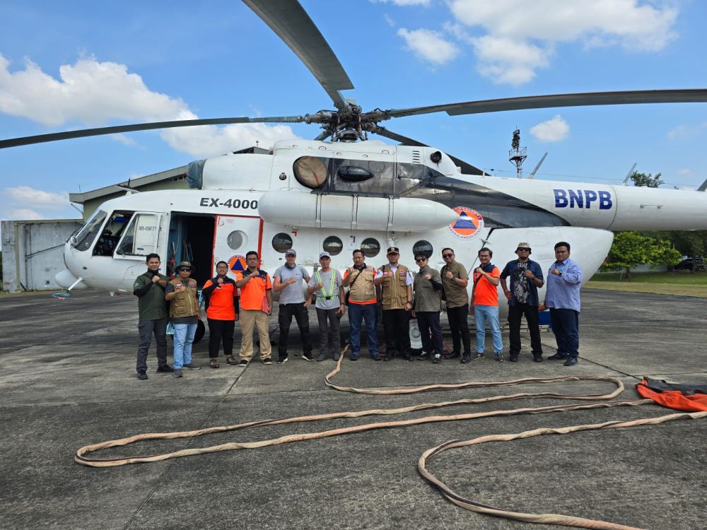 Riau Kembali Dapat Bantuan Heli MI-8 Untuk Pemadaman Karhutla