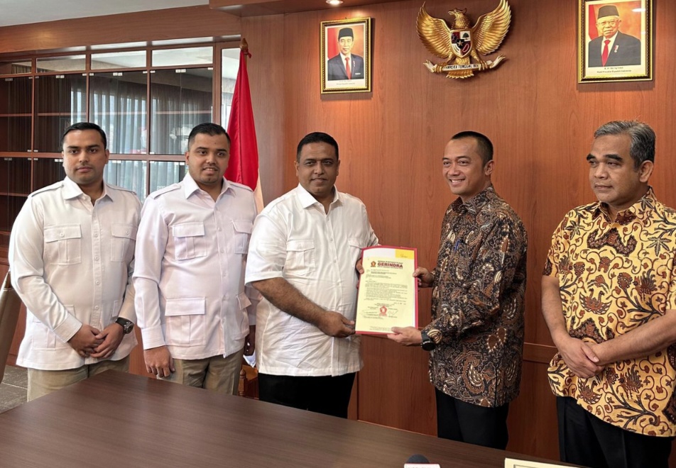 DPP Gerindra Serahkan Rekomendasi Pencalonan Cagub dan Cawagub Kepada Nasir-Wardan