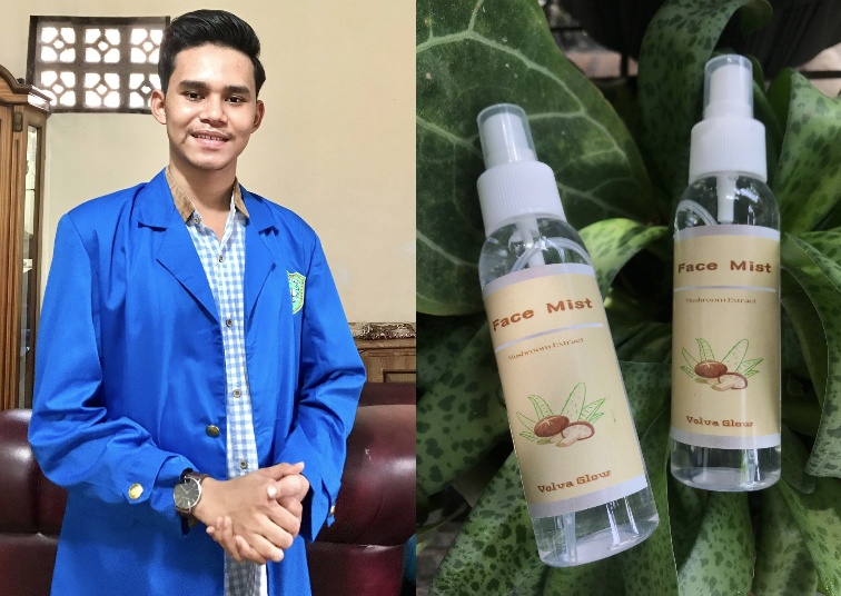 Membanggakan, Mahasiswa UIR Berhasil Menciptakan Produk Face Mist Dengan Memanfaatkan Jamur Merang