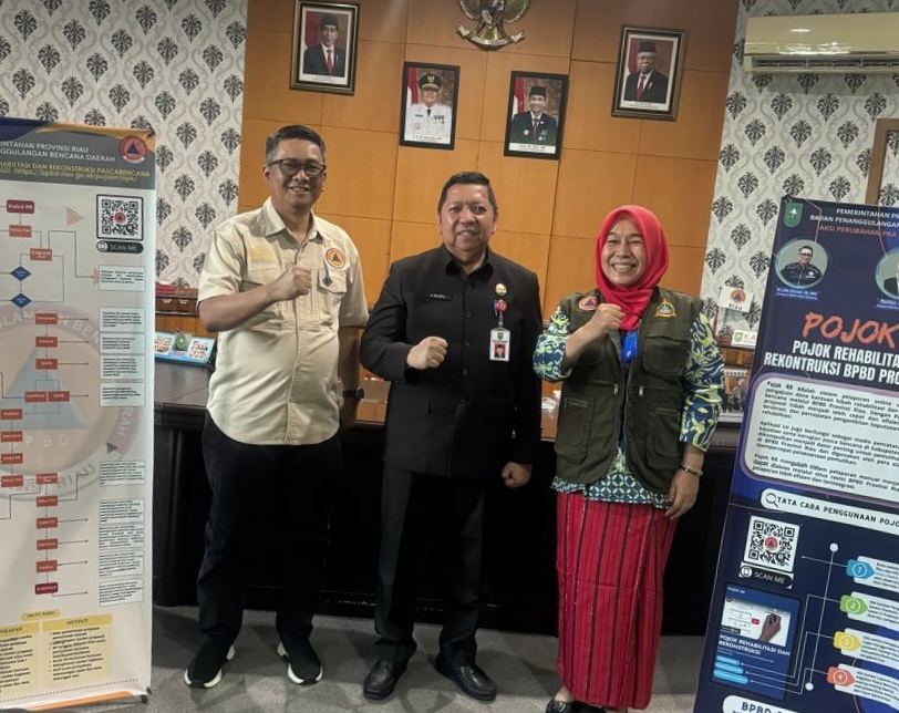 POJOK RR Jadi Sarana Persingkat Rantai Birokrasi Hibah Rehab Rekon Pasca Bencana BPBD Riau