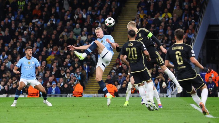 Erling Haaland Cetak Dua Gol, Manchester City Kalahkan Sparta Praha 5-0