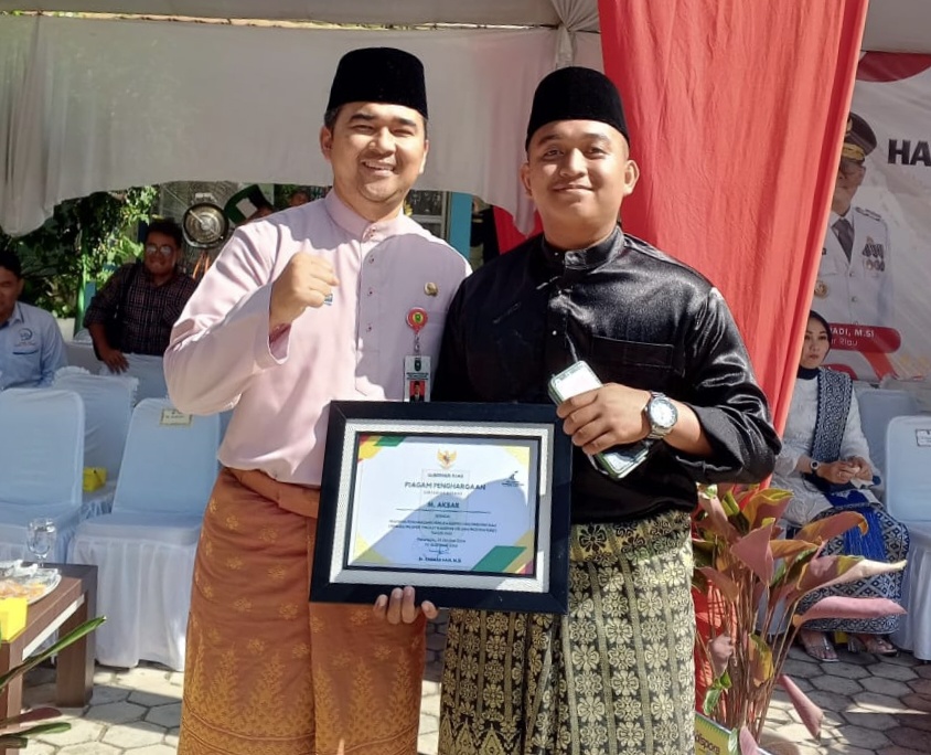 Muhammad Akbar Putra Asal Bengkalis Raih Penghargaan Sebagai Pemuda Berprestasi Tingkat Provinsi